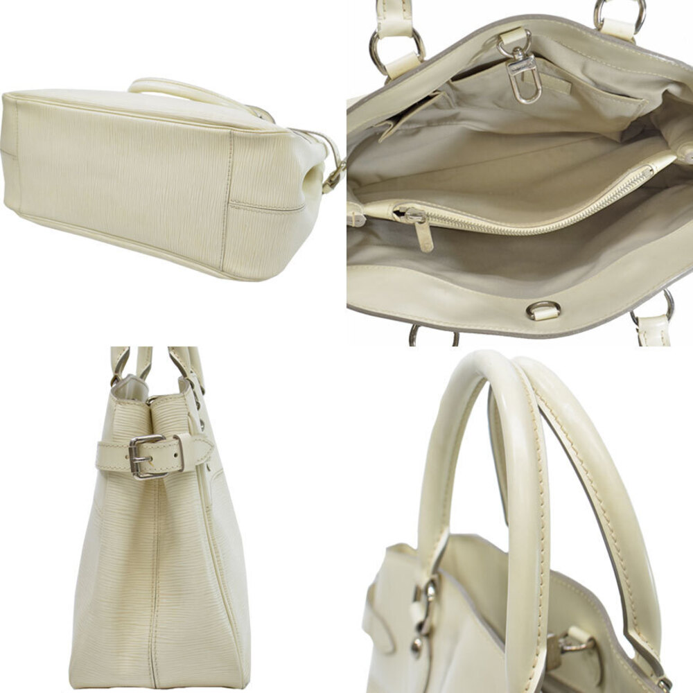 Louis Vuitton Handbag Leather Epi Passy White